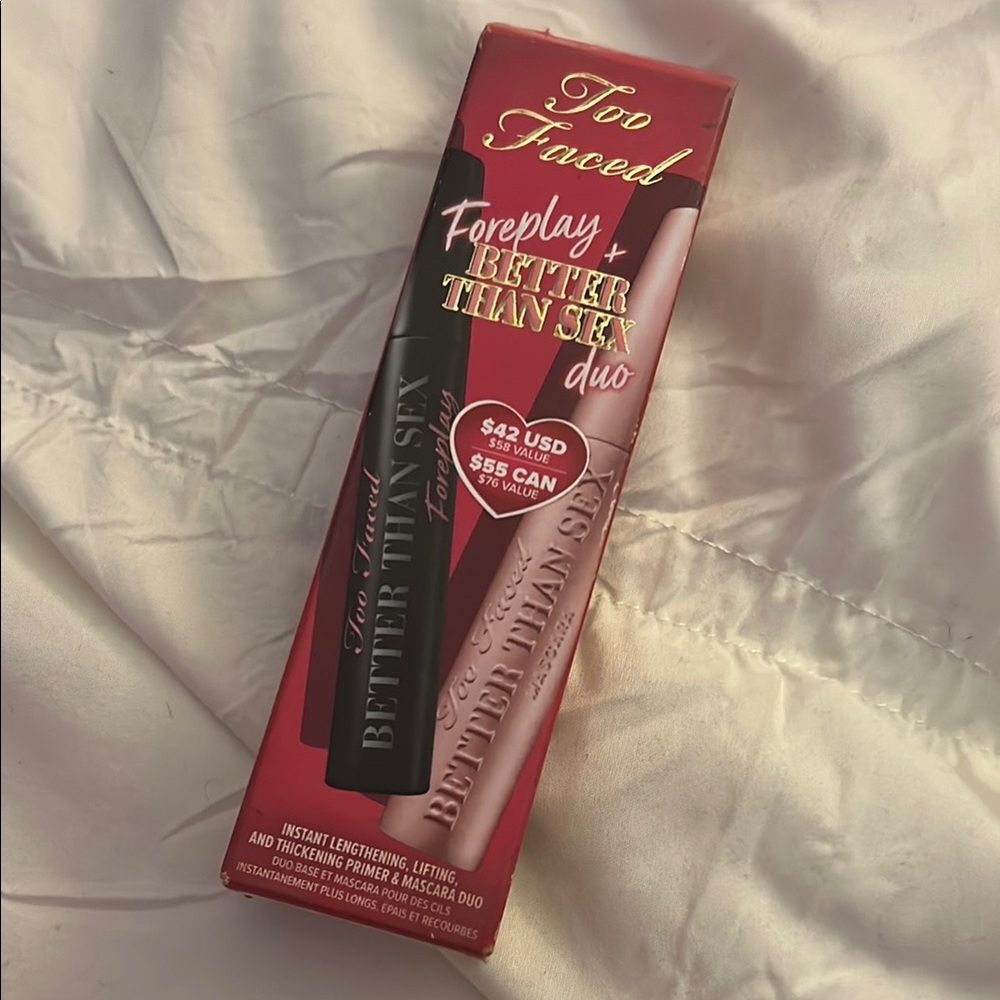 Too Faced FOREPLAY+BETTER THAN SEX MASCARA DUO